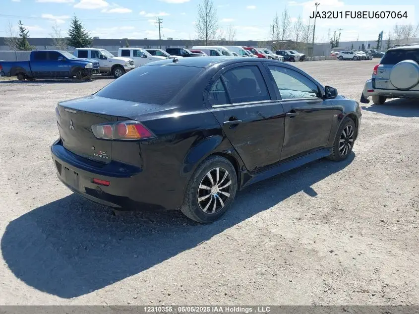 2014 Mitsubishi Lancer De VIN: JA32U1FU8EU607064 Lot: 12310355