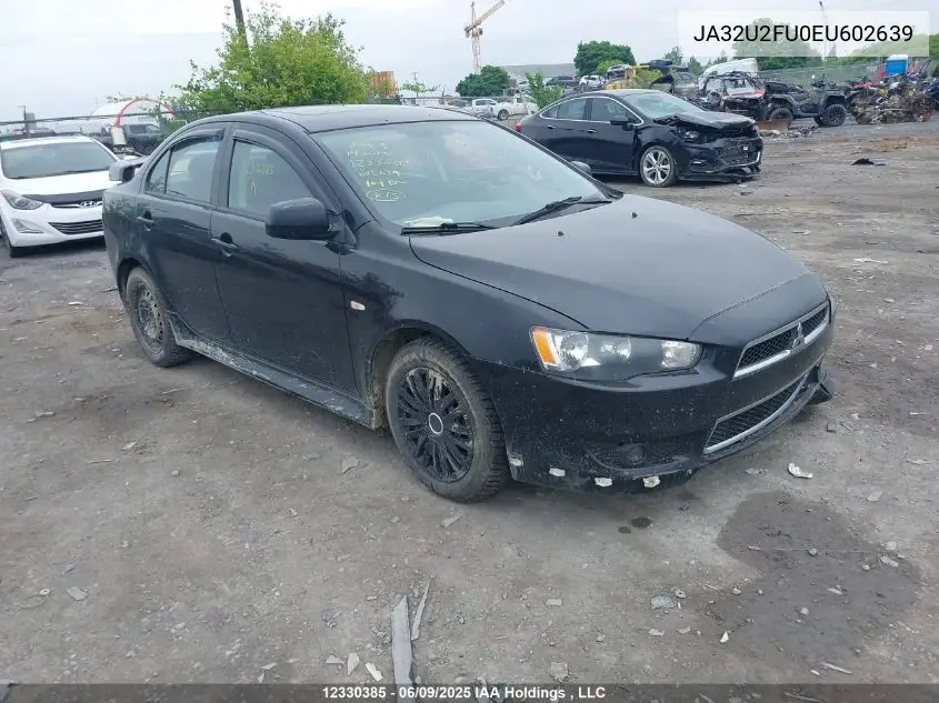 2014 Mitsubishi Lancer VIN: JA32U2FU0EU602639 Lot: 12330385