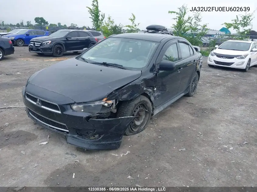 2014 Mitsubishi Lancer VIN: JA32U2FU0EU602639 Lot: 12330385