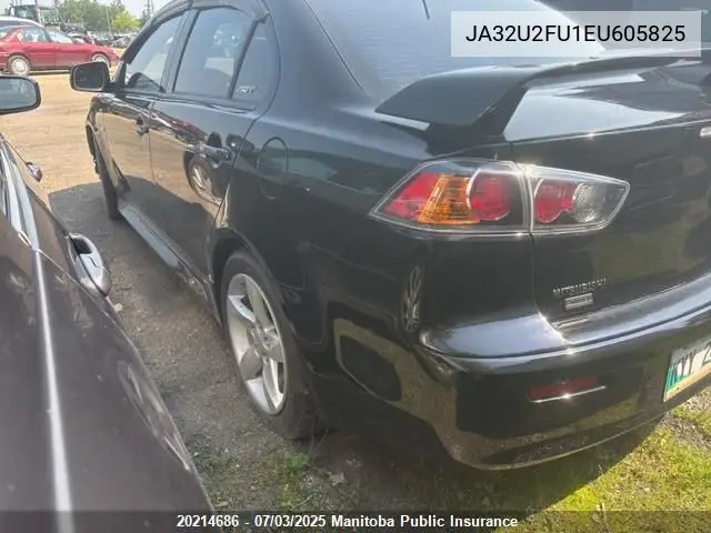 2014 Mitsubishi Lancer Se VIN: JA32U2FU1EU605825 Lot: 20214686