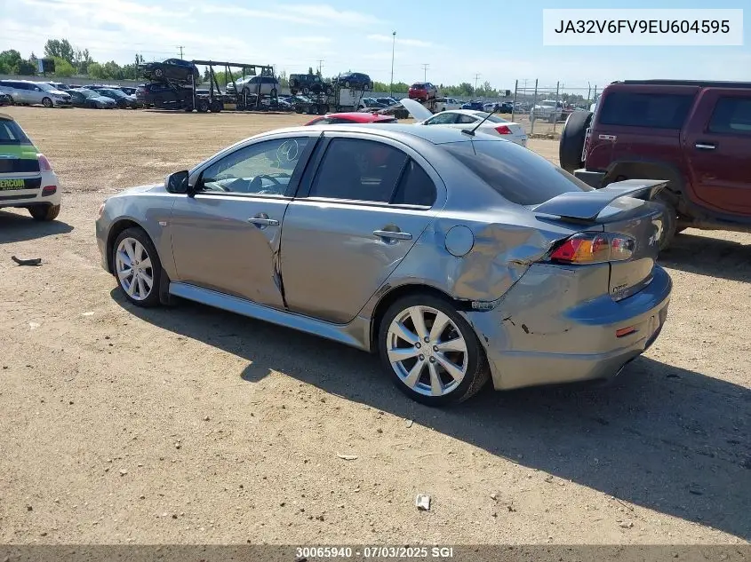 2014 Mitsubishi Lancer Ralliart VIN: JA32V6FV9EU604595 Lot: 30065940