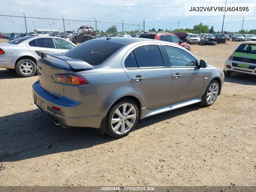 2014 Mitsubishi Lancer Ralliart VIN: JA32V6FV9EU604595 Lot: 30065940