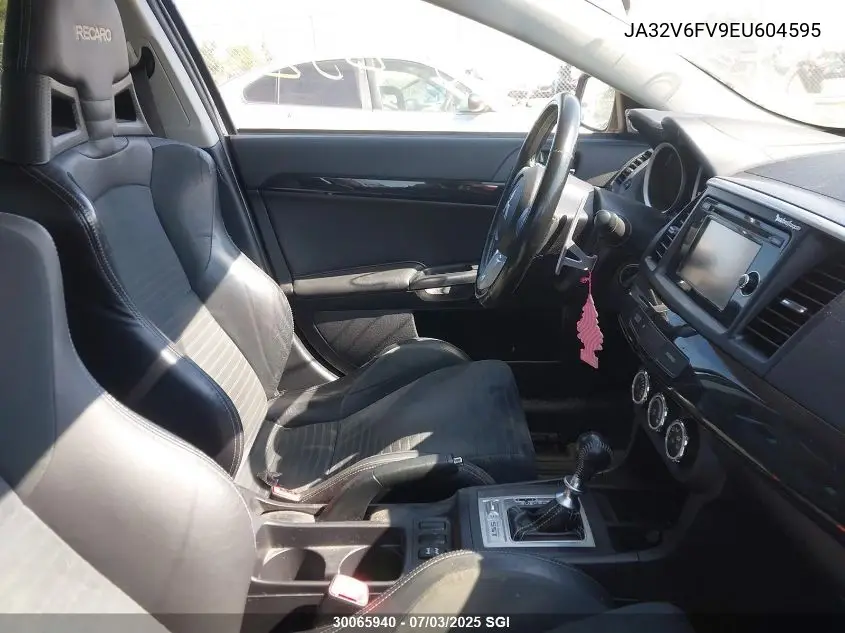 2014 Mitsubishi Lancer Ralliart VIN: JA32V6FV9EU604595 Lot: 30065940