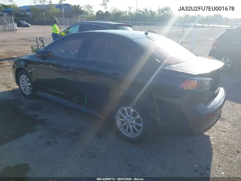 2014 Mitsubishi Lancer Es VIN: JA32U2FU7EU001678 Lot: 42200773