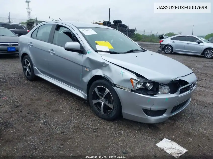 2014 Mitsubishi Lancer Es VIN: JA32U2FUXEU007698 Lot: 42245112