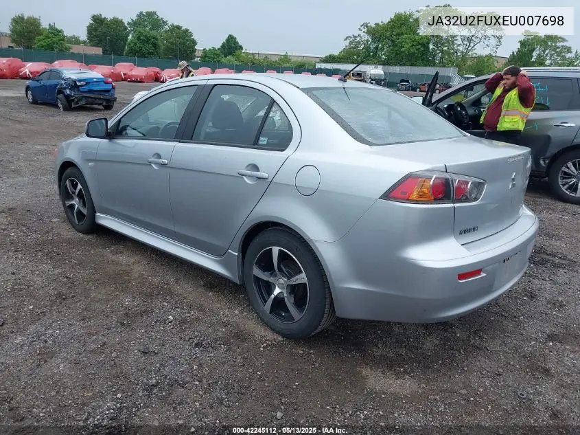 2014 Mitsubishi Lancer Es VIN: JA32U2FUXEU007698 Lot: 42245112