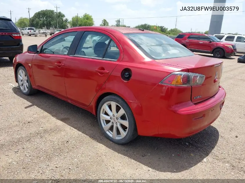 2014 Mitsubishi Lancer Gt VIN: JA32U8FW9EU003579 Lot: 42478722