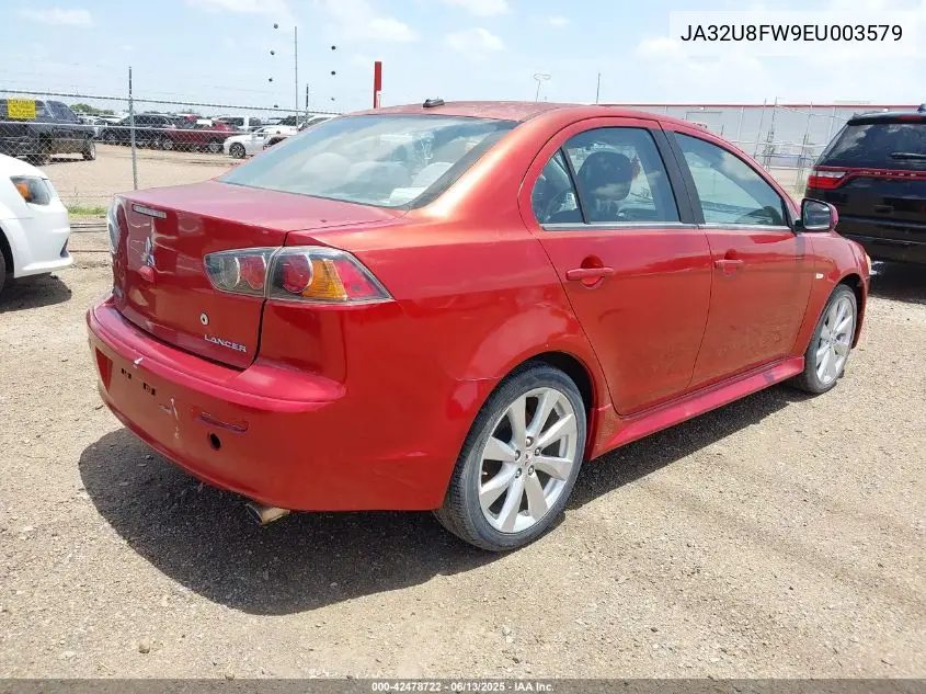 2014 Mitsubishi Lancer Gt VIN: JA32U8FW9EU003579 Lot: 42478722