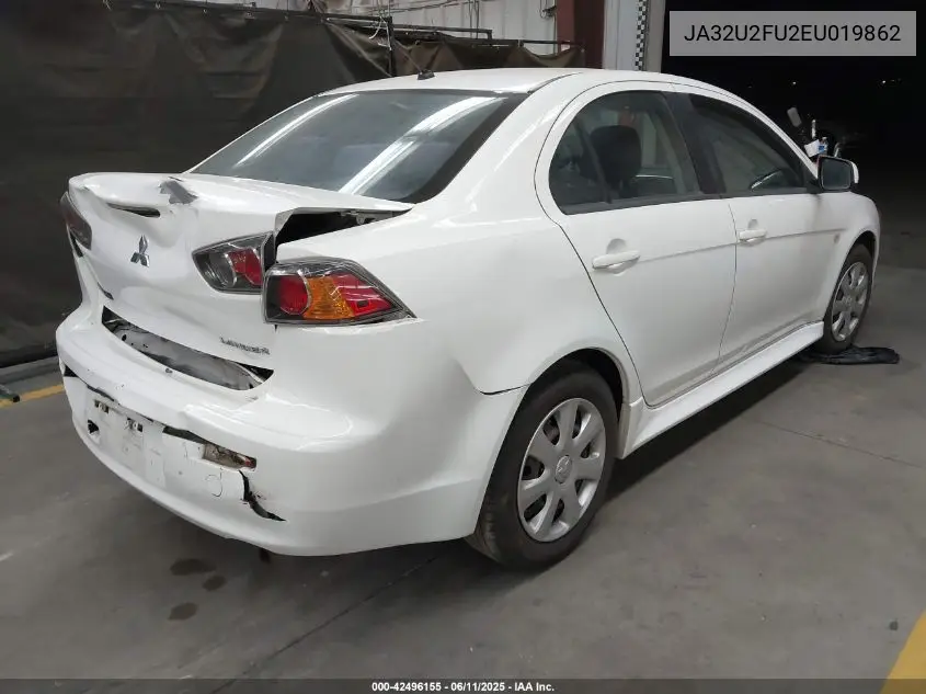 2014 Mitsubishi Lancer Es VIN: JA32U2FU2EU019862 Lot: 42500446
