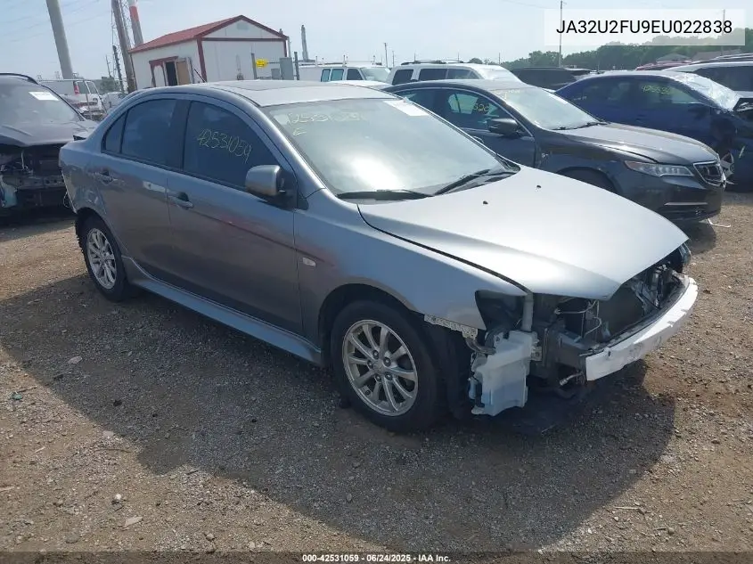 2014 Mitsubishi Lancer Es VIN: JA32U2FU9EU022838 Lot: 42531059