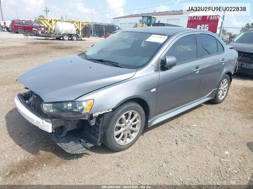 2014 Mitsubishi Lancer Es VIN: JA32U2FU9EU022838 Lot: 42531059