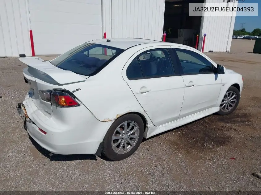 2014 Mitsubishi Lancer Es VIN: JA32U2FU6EU004393 Lot: 42661243