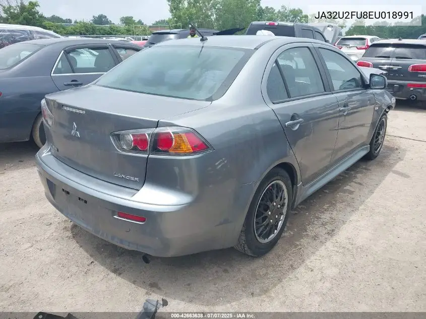 2014 Mitsubishi Lancer Es VIN: JA32U2FU8EU018991 Lot: 42663638