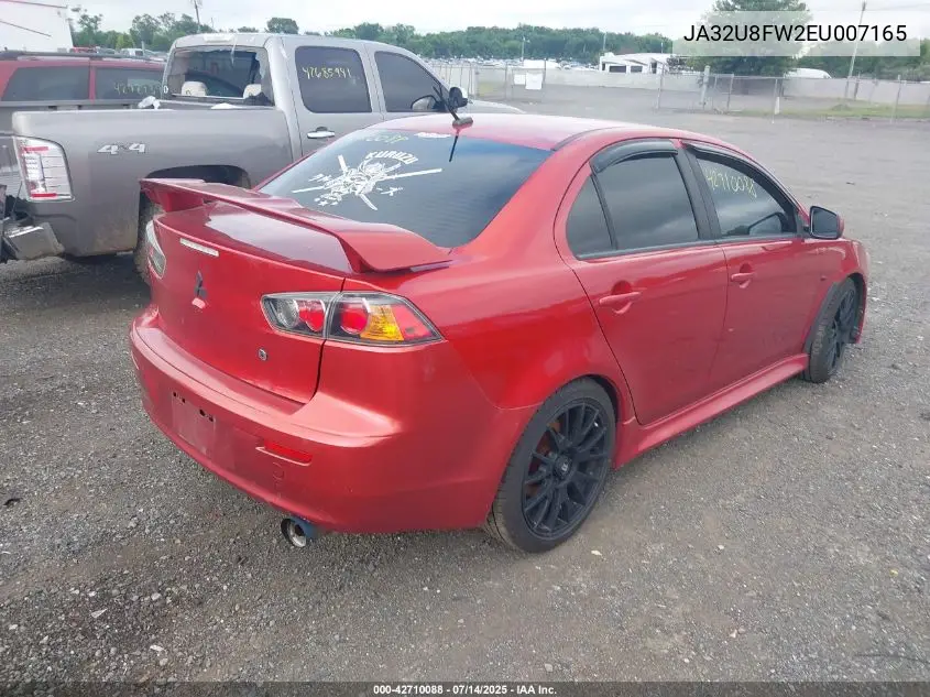 2014 Mitsubishi Lancer Gt VIN: JA32U8FW2EU007165 Lot: 42710088