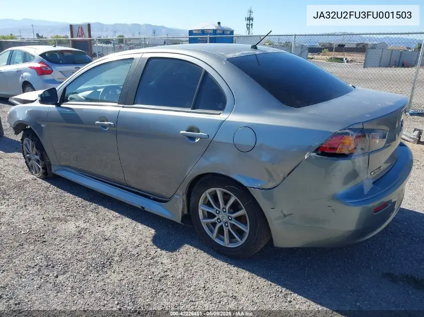 2015 Mitsubishi Lancer Es VIN: JA32U2FU3FU001503 Lot: 42226451