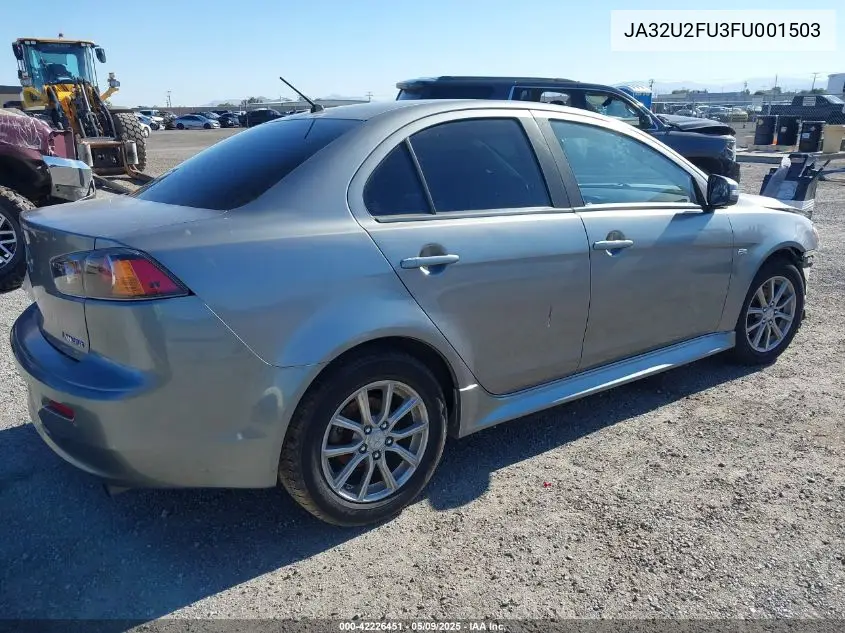 2015 Mitsubishi Lancer Es VIN: JA32U2FU3FU001503 Lot: 42226451