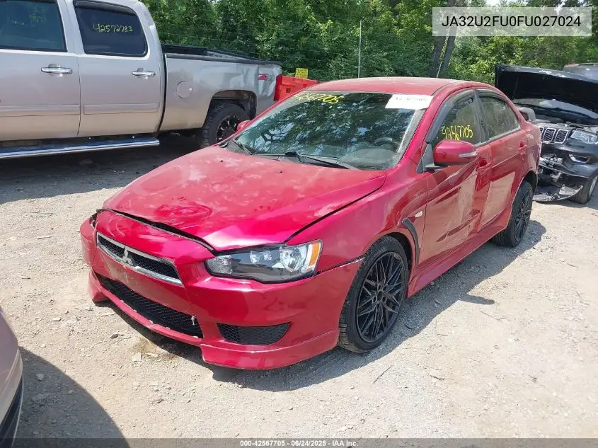 2015 Mitsubishi Lancer Es VIN: JA32U2FU0FU027024 Lot: 42567705