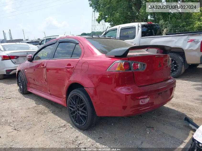 2015 Mitsubishi Lancer Es VIN: JA32U2FU0FU027024 Lot: 42567705