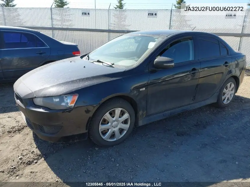 2016 Mitsubishi Lancer Es/Se Ltd VIN: JA32U2FU0GU602272 Lot: 12305845