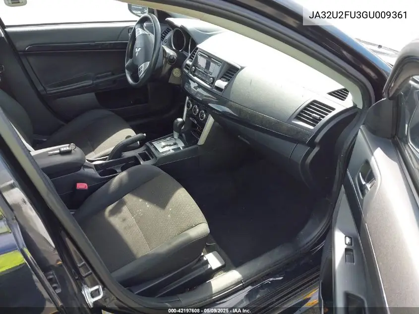 2016 Mitsubishi Lancer Es VIN: JA32U2FU3GU009361 Lot: 42197608