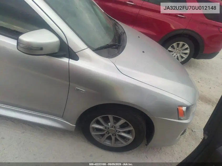 2016 Mitsubishi Lancer Es VIN: JA32U2FU7GU012148 Lot: 42223108
