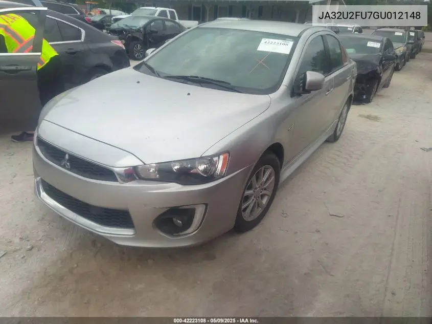 2016 Mitsubishi Lancer Es VIN: JA32U2FU7GU012148 Lot: 42223108