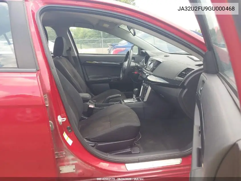 2016 Mitsubishi Lancer Es VIN: JA32U2FU9GU000468 Lot: 42582175