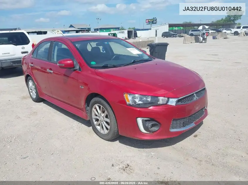 2016 Mitsubishi Lancer Es VIN: JA32U2FU8GU010442 Lot: 42620595