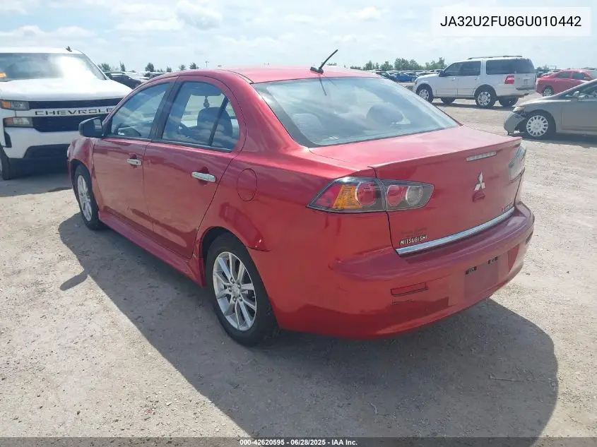 2016 Mitsubishi Lancer Es VIN: JA32U2FU8GU010442 Lot: 42620595