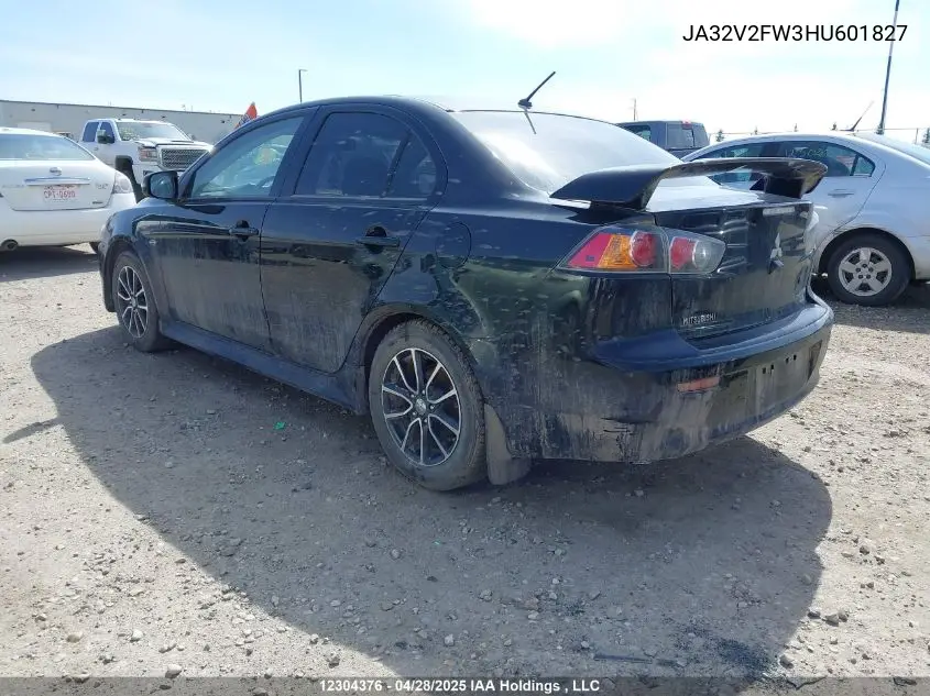 2017 Mitsubishi Lancer Es/Gts/Se Anniversary Edition/Se Black Edition/Se Ltd VIN: JA32V2FW3HU601827 Lot: 12304376