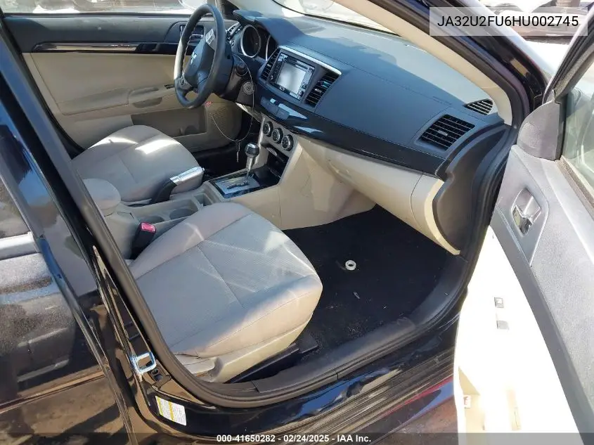 2017 Mitsubishi Lancer Es VIN: JA32U2FU6HU002745 Lot: 41650282