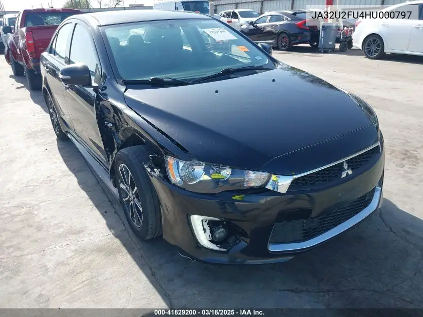2017 Mitsubishi Lancer Es VIN: JA32U2FU4HU000797 Lot: 41829200