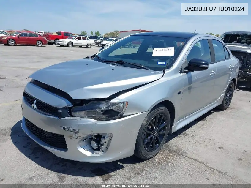 2017 Mitsubishi Lancer Le VIN: JA32U2FU7HU010224 Lot: 42033825