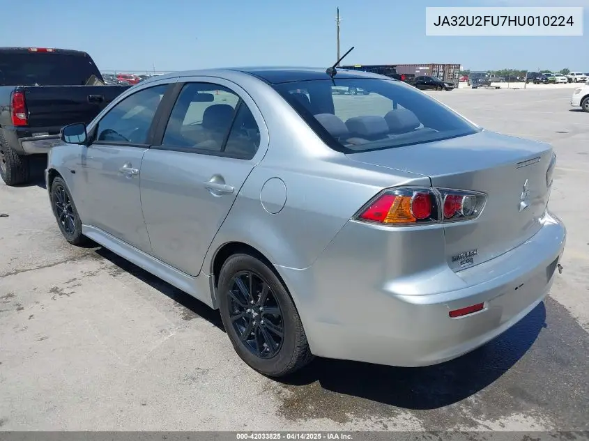2017 Mitsubishi Lancer Le VIN: JA32U2FU7HU010224 Lot: 42033825