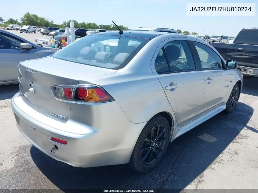 2017 Mitsubishi Lancer Le VIN: JA32U2FU7HU010224 Lot: 42033825