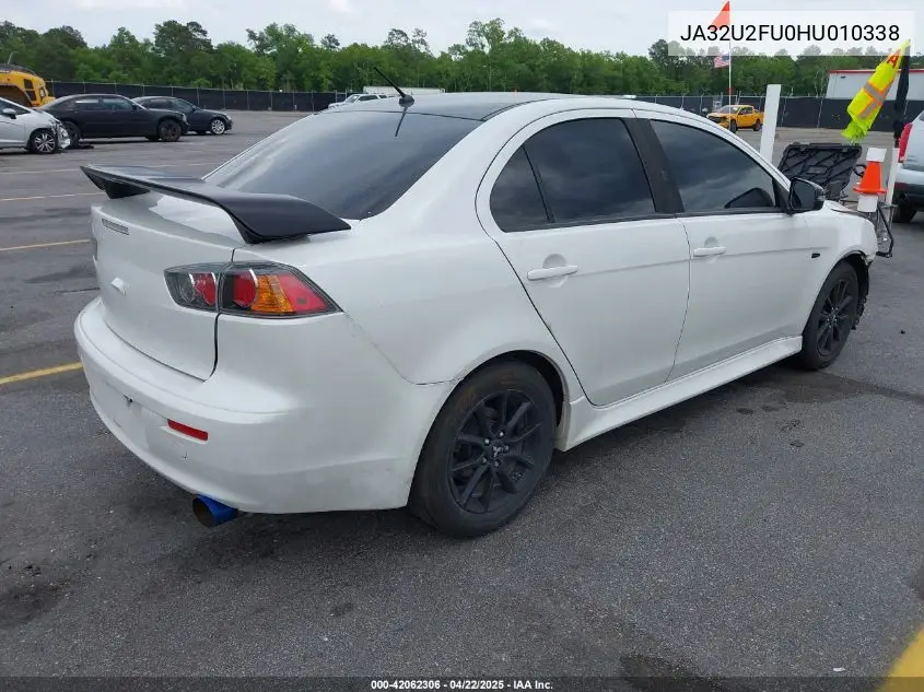 2017 Mitsubishi Lancer Le VIN: JA32U2FU0HU010338 Lot: 42062306