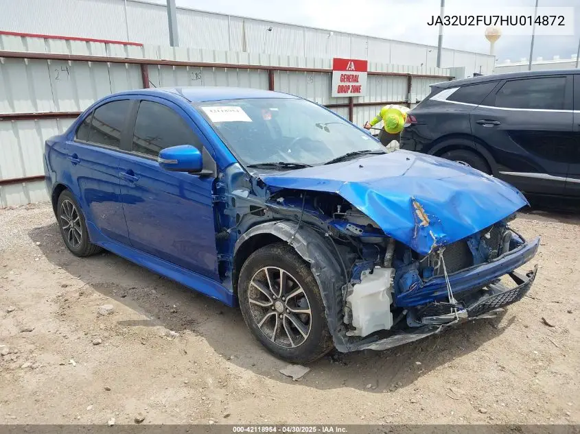 2017 Mitsubishi Lancer Es VIN: JA32U2FU7HU014872 Lot: 42118954