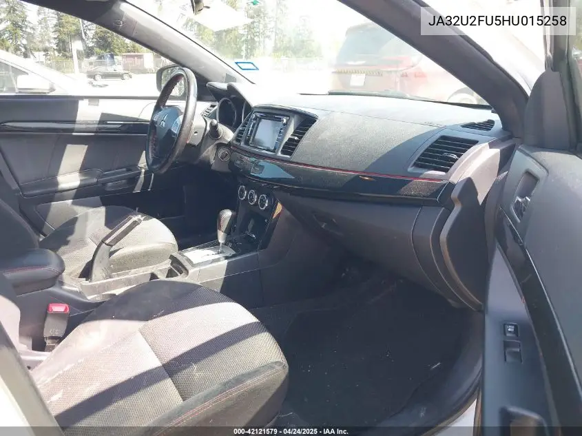 2017 Mitsubishi Lancer Le VIN: JA32U2FU5HU015258 Lot: 42121579
