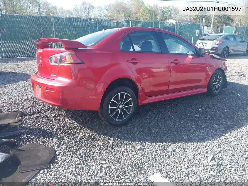 2017 Mitsubishi Lancer Es VIN: JA32U2FU1HU001597 Lot: 42133354
