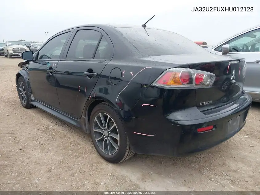 2017 Mitsubishi Lancer Es/Le VIN: JA32U2FUXHU012128 Lot: 42174189