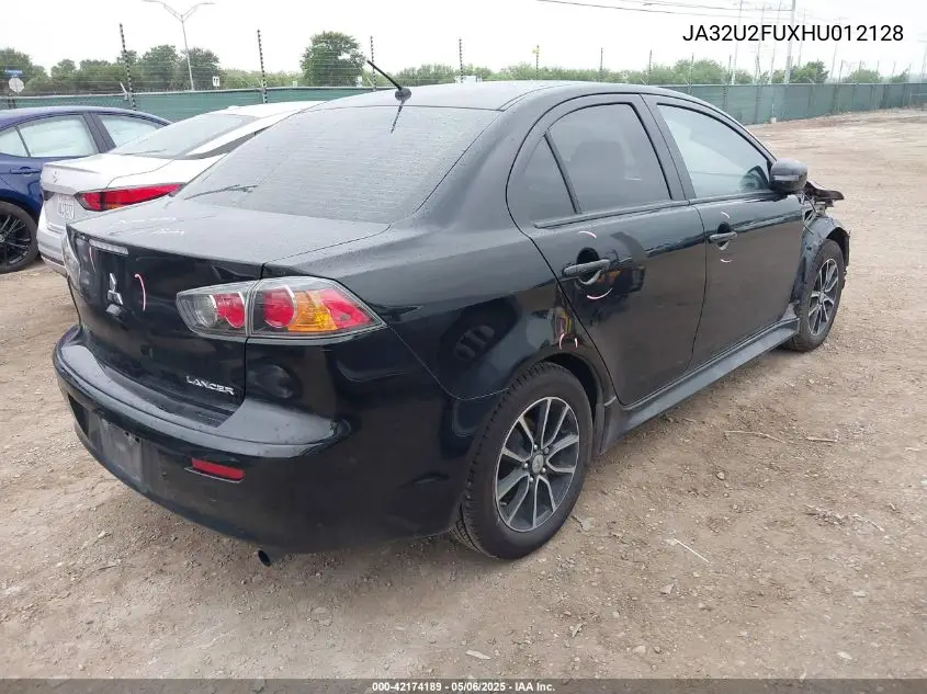 2017 Mitsubishi Lancer Es/Le VIN: JA32U2FUXHU012128 Lot: 42174189