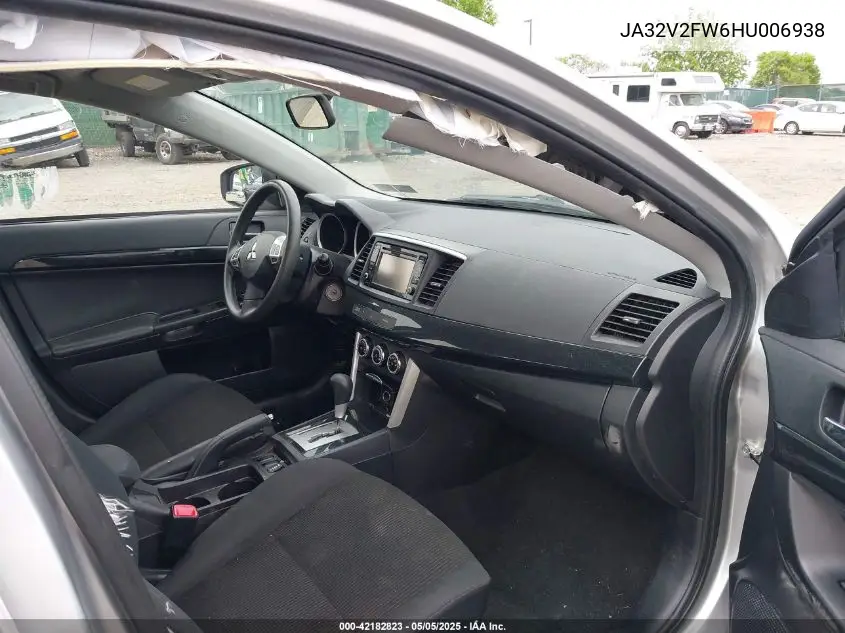 2017 Mitsubishi Lancer Es VIN: JA32V2FW6HU006938 Lot: 42182823