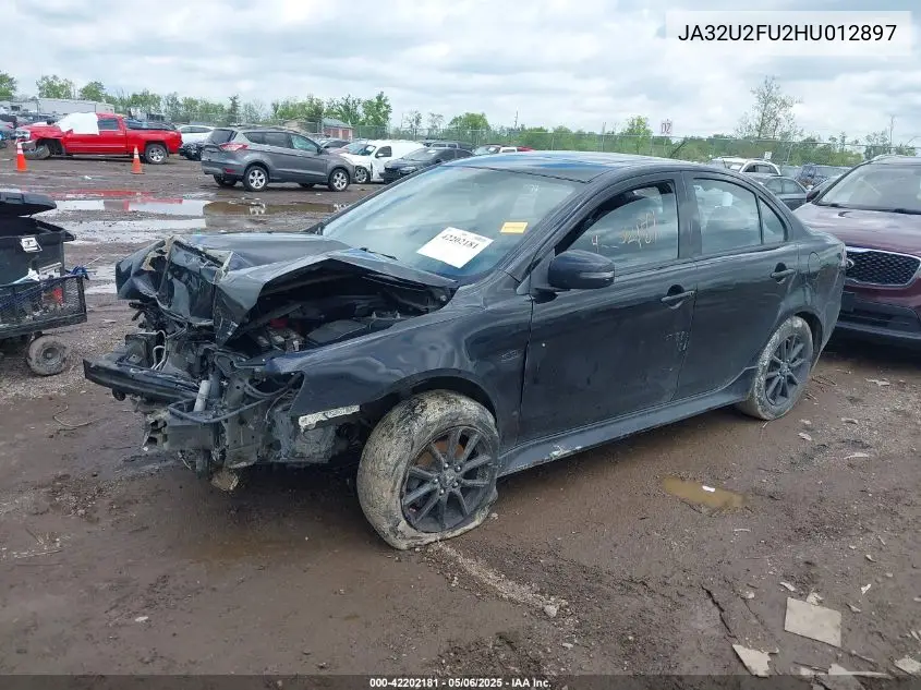 2017 Mitsubishi Lancer Le VIN: JA32U2FU2HU012897 Lot: 42202181
