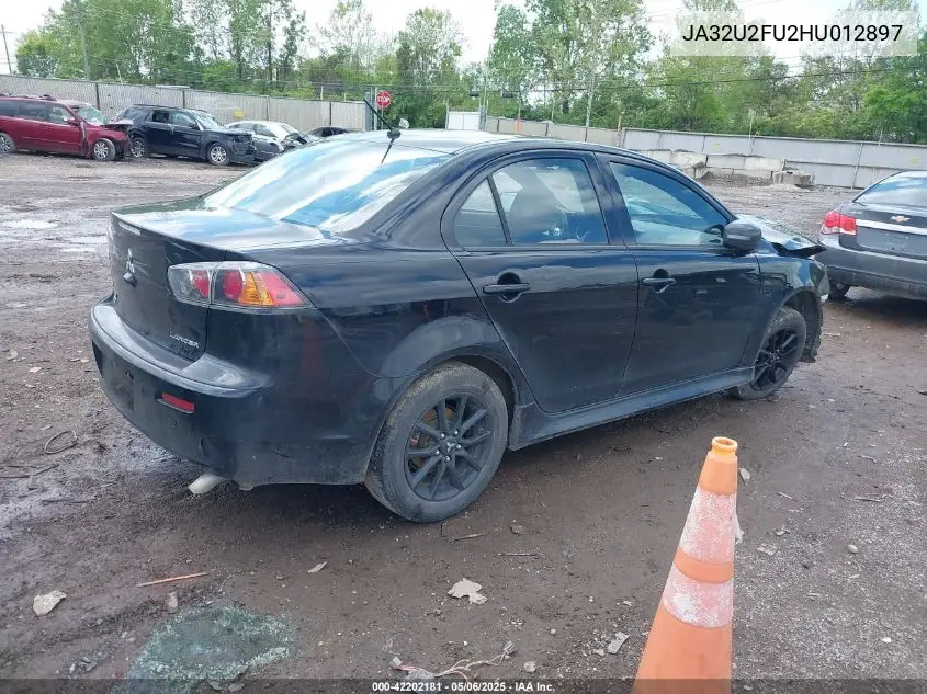 2017 Mitsubishi Lancer Le VIN: JA32U2FU2HU012897 Lot: 42202181