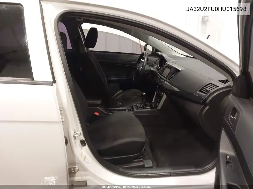 2017 Mitsubishi Lancer Es VIN: JA32U2FU0HU015698 Lot: 42322414