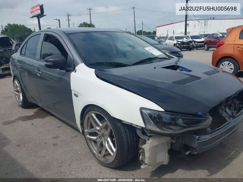2017 Mitsubishi Lancer Es VIN: JA32U2FU5HU005698 Lot: 42371459