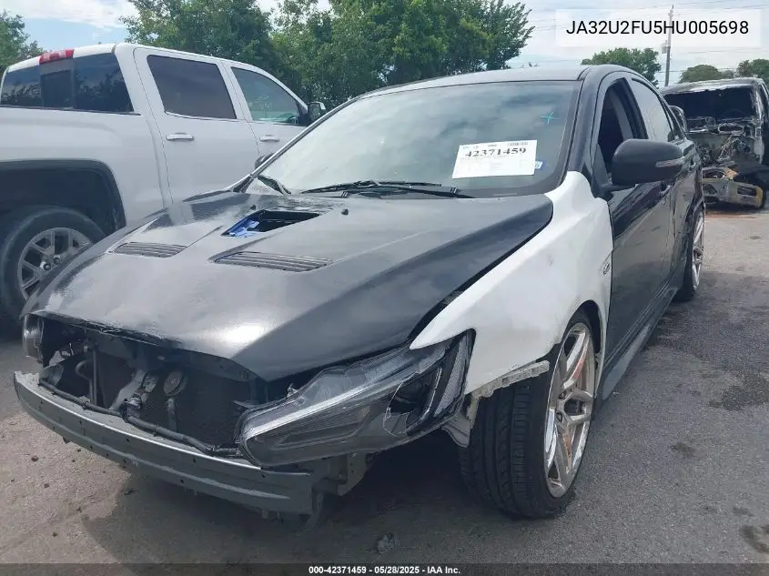 2017 Mitsubishi Lancer Es VIN: JA32U2FU5HU005698 Lot: 42371459