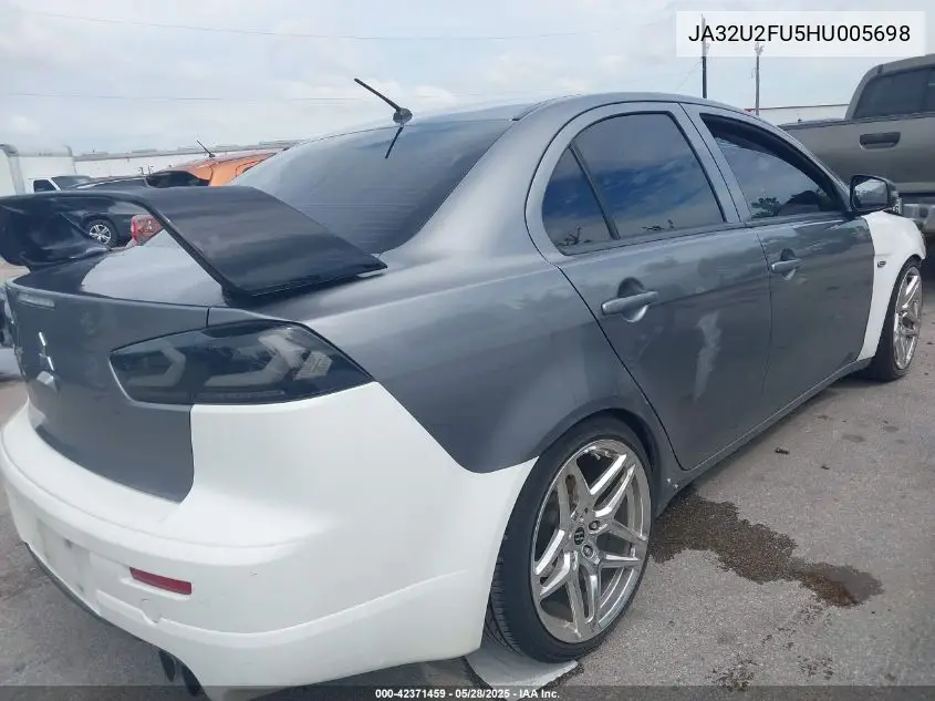2017 Mitsubishi Lancer Es VIN: JA32U2FU5HU005698 Lot: 42371459