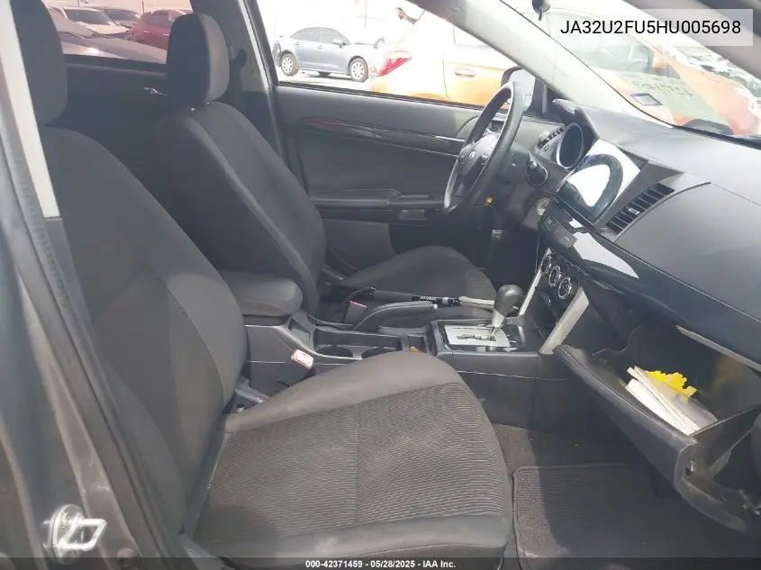2017 Mitsubishi Lancer Es VIN: JA32U2FU5HU005698 Lot: 42371459