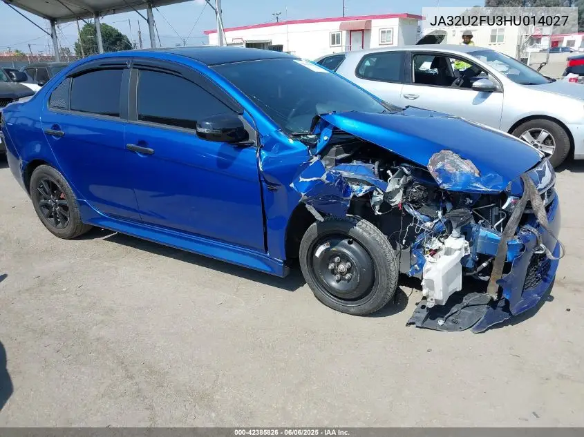 2017 Mitsubishi Lancer Le VIN: JA32U2FU3HU014027 Lot: 42385826